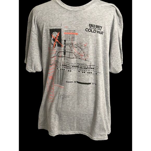 Call of Duty Black Ops Cold War T-Shirt Gray Graphic Cotton Blend Men’s Large - Picture 1 of 6